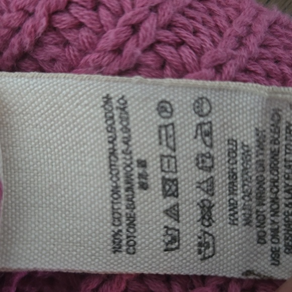 FREE PEOPLE Damsel Cotton Flare Sleeve Sweater Pink Sz Small - Picture 11 of 12